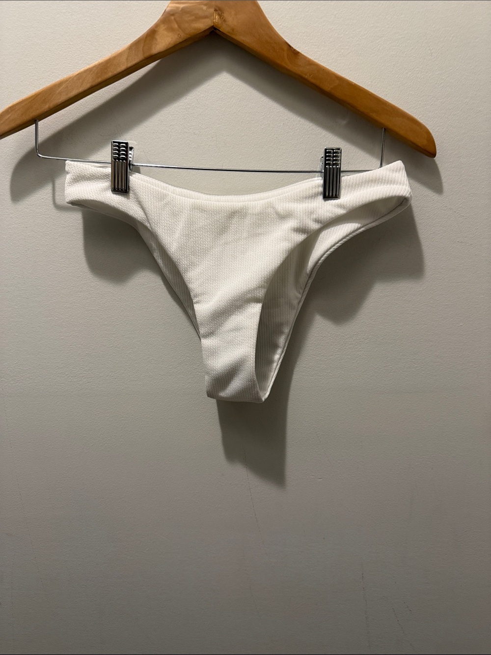 Zaful white bikini bottoms in size small